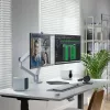 ALOGIC Clarity Max Touch 32C4KPDWT jutiklinis monitorius, 32 colių, 3840x2160 4K UHD, 65 W Power Delivery, 8MP internetinė kamera, USB šakotuvas, juodas/sidabrinis