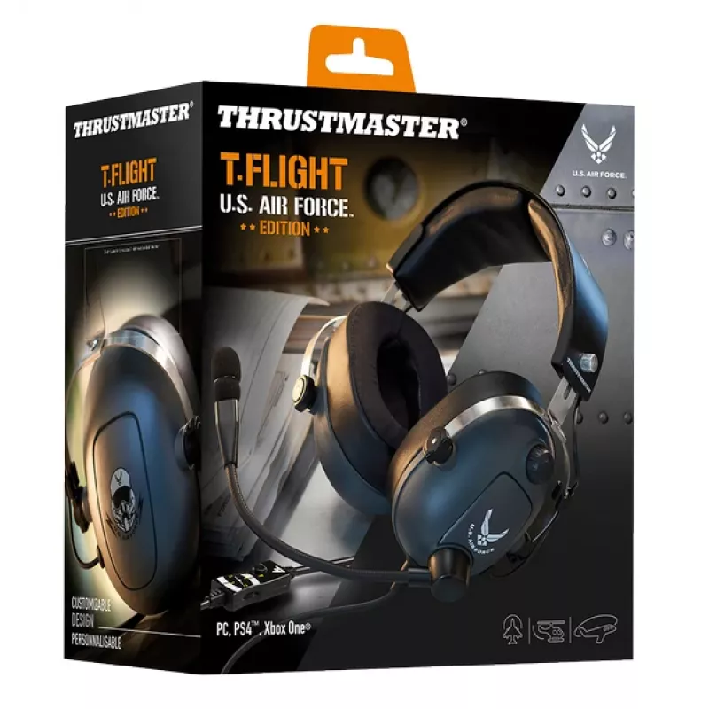 Ausinės Thrustmaster T.Flight U.S. Air Force Edition, laidinės, juodos