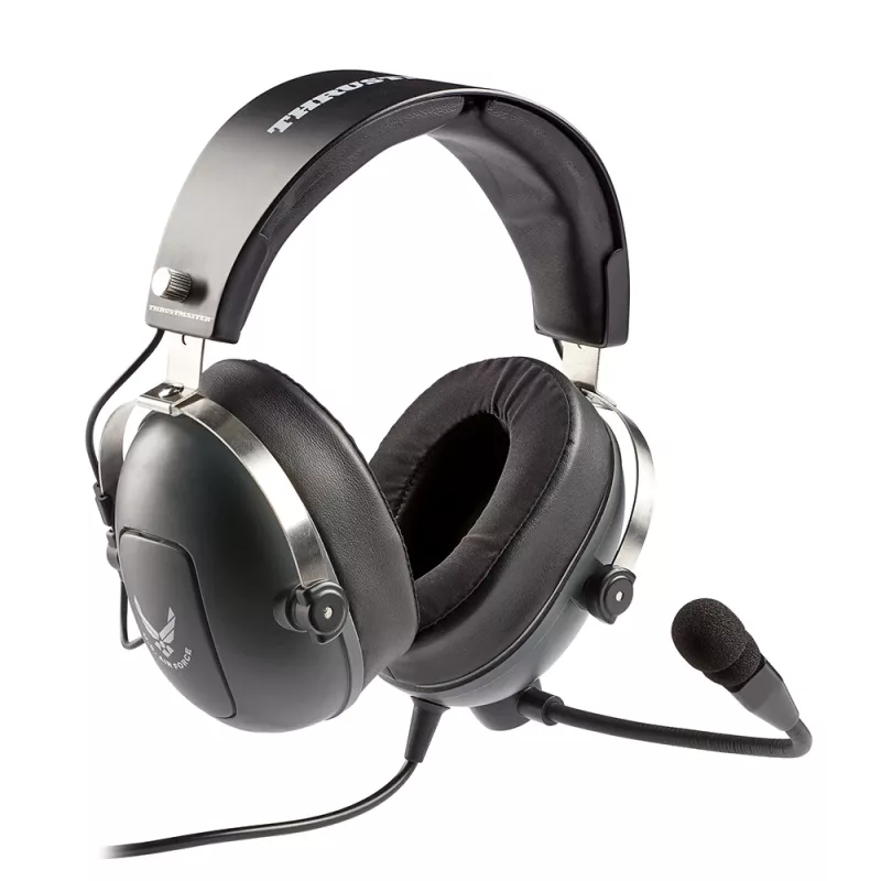 Thrustmaster T.Flight U.S. Air Force Edition-DTS ausinės, laidinės, aviacijos/oro eismo kontrolė, juoda, pilka