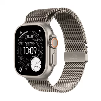 APPLE Watch Ultra 3 (2025) 5G 49mm natūralaus titano korpusas su natūralaus titano Milano kilpa M
