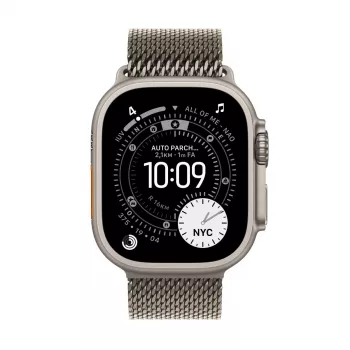 APPLE Watch Ultra 3 (2025) 5G 49mm natūralaus titano korpusas su natūralaus titano Milano kilpa M