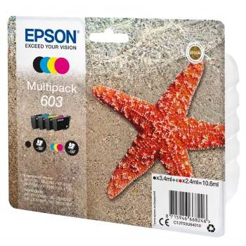Originali Epson C13T03U64020 rašalo kasetė 1 vnt. Standartinė talpa Juoda, Žydra, Purpurinė, Geltona