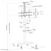 Neomounts PLASMA-M1900E mobilus stovas televizoriui 37-70 colių - pasukamas