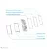 Neomounts WL15-650WH1 Planšetinio kompiuterio laikiklis ant sienos 9,7-11 colių – užrakinamas