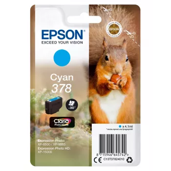 Epson 378 Claria Photo HD original kasetė, Cyan (C13T37824010)
