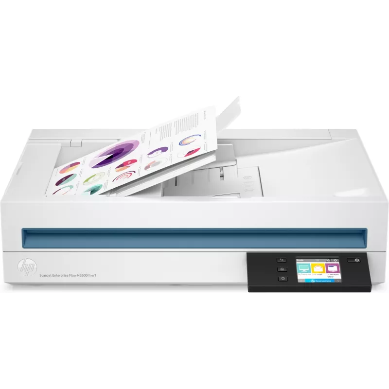 HP Scanjet Enterprise Flow N6600 fnw1 plokščiasis ir ADF skaitytuvas 1200 x 1200 DPI A4 baltas