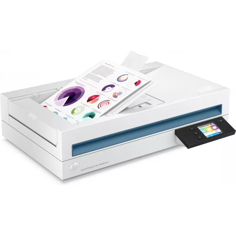 HP Scanjet Enterprise Flow N6600 fnw1 plokščiasis ir ADF skaitytuvas 1200 x 1200 DPI A4 baltas