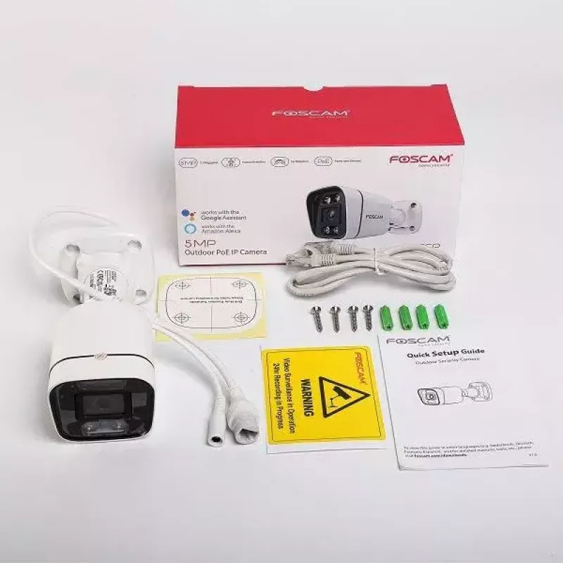 IP apsaugos kamera Foscam V5EP Bullet 3072 x 1728 pikseliai
