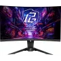 ASROCK Gaming Monitor Pg27qrt2a - 27 colių - 2560 x 1440 QHD - Išlenktas - 180 Hz - Juodas