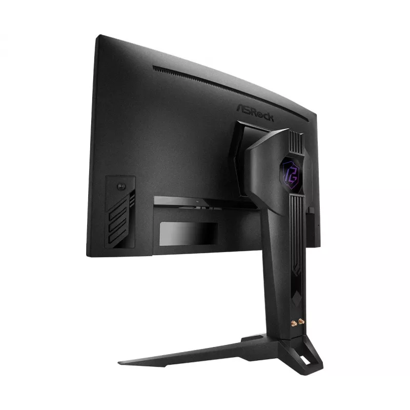 ASROCK Gaming Monitor Pg27qrt2a - 27 colių - 2560 x 1440 QHD - Išlenktas - 180 Hz - Juodas