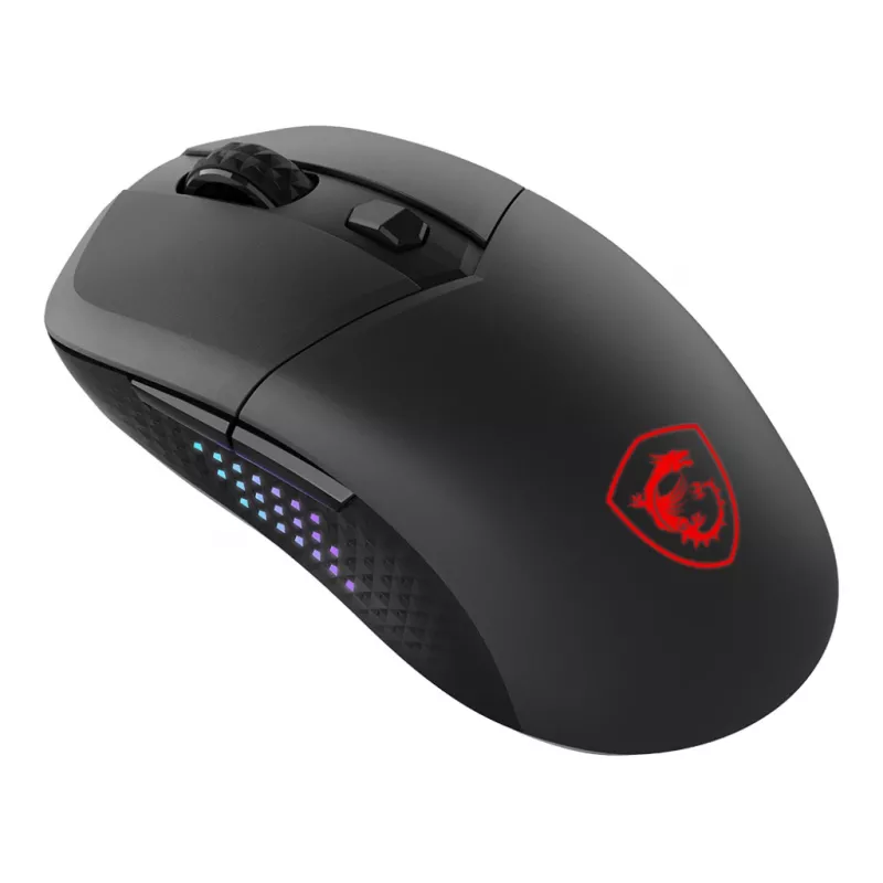MSI VERSA 300 ELITE WIRELESS pelė žaidimams, dešinei rankai, RF belaidis + Bluetooth + USB Type-C, optinė, 26000 DPI