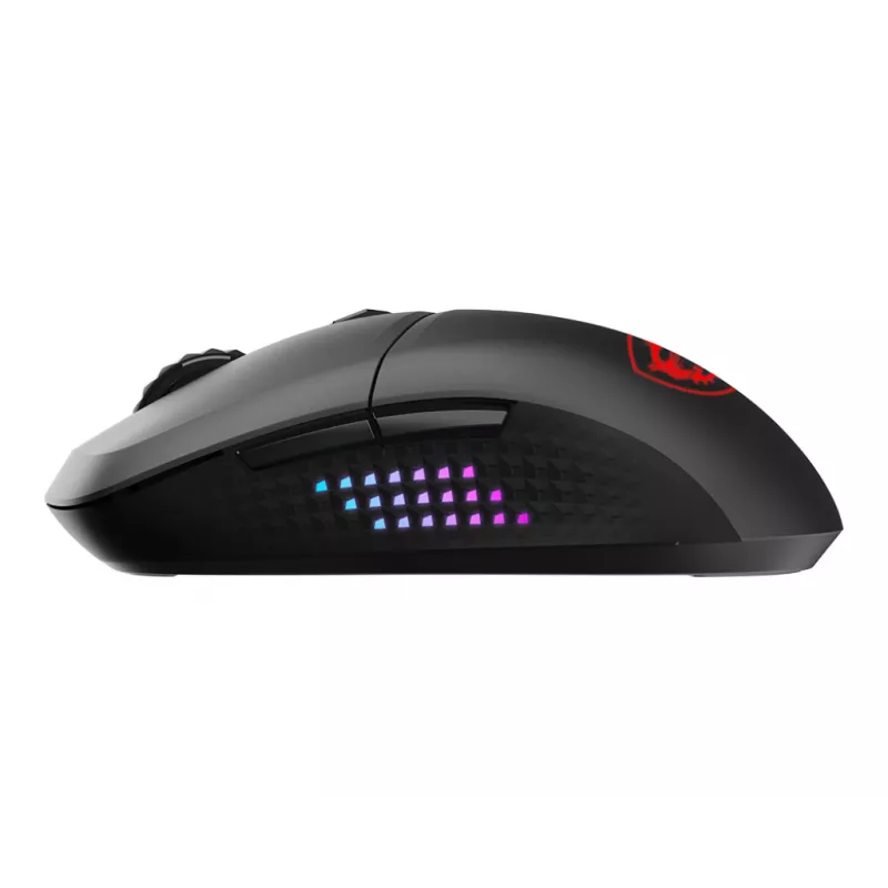 MSI VERSA 300 ELITE WIRELESS pelė žaidimams, dešinei rankai, RF belaidis + Bluetooth + USB Type-C, optinė, 26000 DPI
