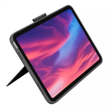 LOGITECH Combo Touch, iPad (10-osios kartos) - Oksfordo pilka - Qwerty JK