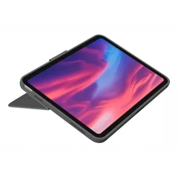 LOGITECH Combo Touch, iPad (10-osios kartos) - Oksfordo pilka - Qwerty JK