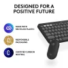 LOGITECH Pebble 2 Combo Tonal Graphite Qwerty US belaidė klaviatūra ir pelė