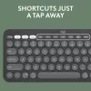 LOGITECH Pebble 2 Combo Tonal Graphite Qwerty US belaidė klaviatūra ir pelė