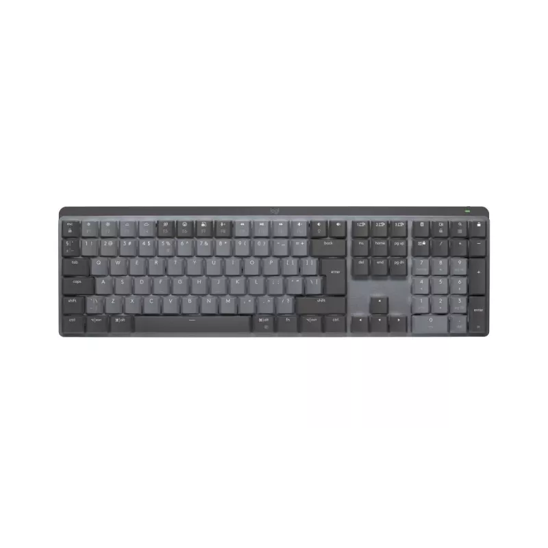 LOGITECH MX Mechanical belaidė apšviesta klaviatūra Graphite US International Qwerty Tactile Quiet