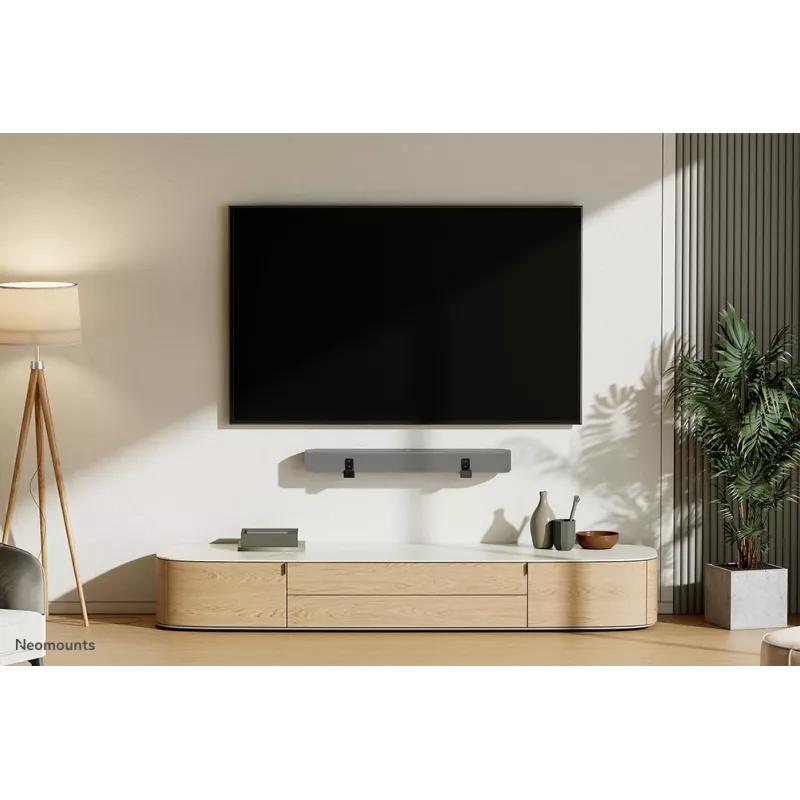Neomounts AWL29-550BL1 laikiklis videobarui / soundbarui ant sienos – universalus, iki 15 kg