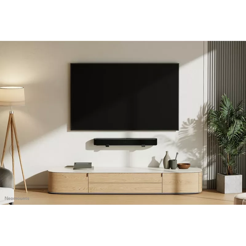 Neomounts AWL29-550BL1 laikiklis videobarui / soundbarui ant sienos – universalus, iki 15 kg