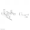 Neomounts AWL29-550BL1 laikiklis videobarui / soundbarui ant sienos – universalus, iki 15 kg