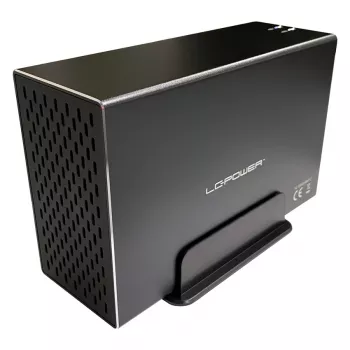 LC-POWER LC-35U3-RAID-2, Išorinis 2x 3,5 inch standžiųjų diskų korpusas su RAID, aliuminis, juodas
