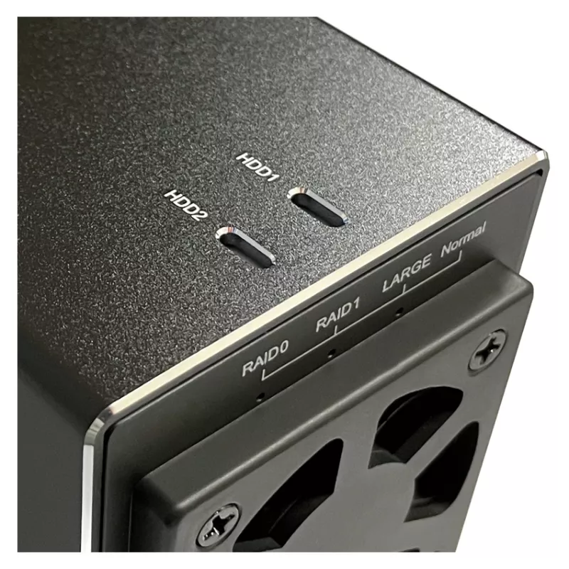 LC-POWER LC-35U3-RAID-2, Išorinis 2x 3,5 inch standžiųjų diskų korpusas su RAID, aliuminis, juodas