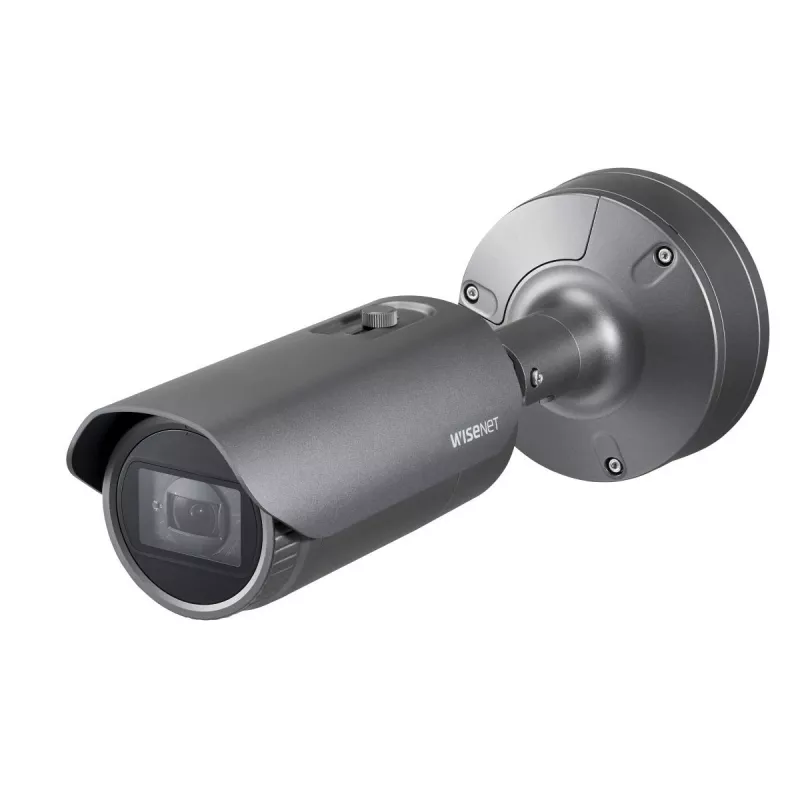 Hanwha Vision WiseNet X XNO-6080R lauko IP kamera cilindriniu korpusu, 2 MP, 2,8-12 mm, diena/naktis, atspari vandalizmui, pilkos spalvos