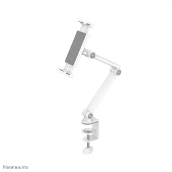 Neomounts DS15-545WH1 Planšetinio kompiuterio laikiklis su spaustuku ant stalo 4.7-12.9 colio - universalus - pilnas judesys