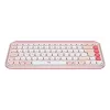 LOGITECH belaidė klaviatūra Pop Icon Keys - Rožinė ir Balta QWERTY UK