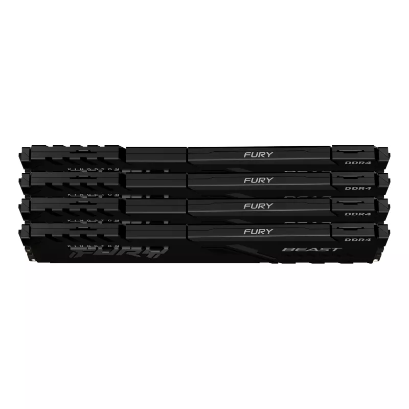 Kingston Technology FURY Beast 128GB DDR4 3600MT/s CL18 DIMM (4 modulių rinkinys) Juoda