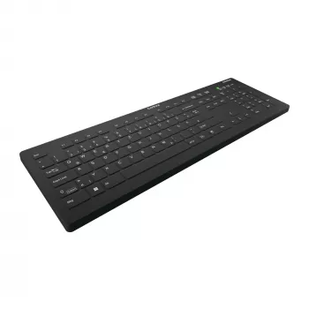 Contour Design Active Key Contour QuickClean medicininė klaviatūra su nuimamu dangteliu, pilno dydžio, belaidė, juoda, DE, C8112