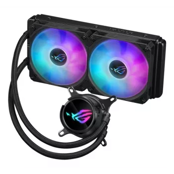 ASUS ROG Strix LC III 240 ARGB skysčio aušinimo komplektas 240 mm, 12 cm ventiliatoriai, juodas