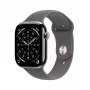 APPLE Watch Series 11 GPS + Cellular 42mm natūralus titano korpusas su Stone Grey Sport dirželiu M/L