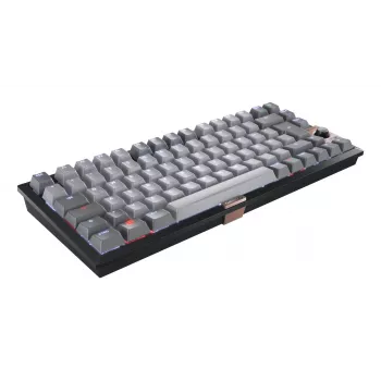CHERRY KW 300 MX klaviatūra USB + Bluetooth QWERTZ vokiška, juoda, vario, pilka