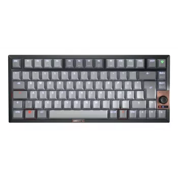 CHERRY KW 300 MX klaviatūra USB + Bluetooth QWERTZ vokiška juoda, vario, pilka