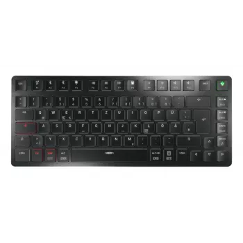 CHERRY KW X ULP 2.0 MINI klaviatūra, 75%, mechaninė, USB / RF belaidė / Bluetooth, QWERTZ vokiškas išdėstymas, juoda