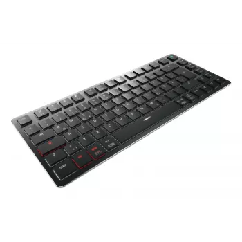 CHERRY KW X ULP 2.0 MINI klaviatūra, 75%, mechaninė, USB / RF belaidė / Bluetooth, QWERTZ vokiškas išdėstymas, juoda