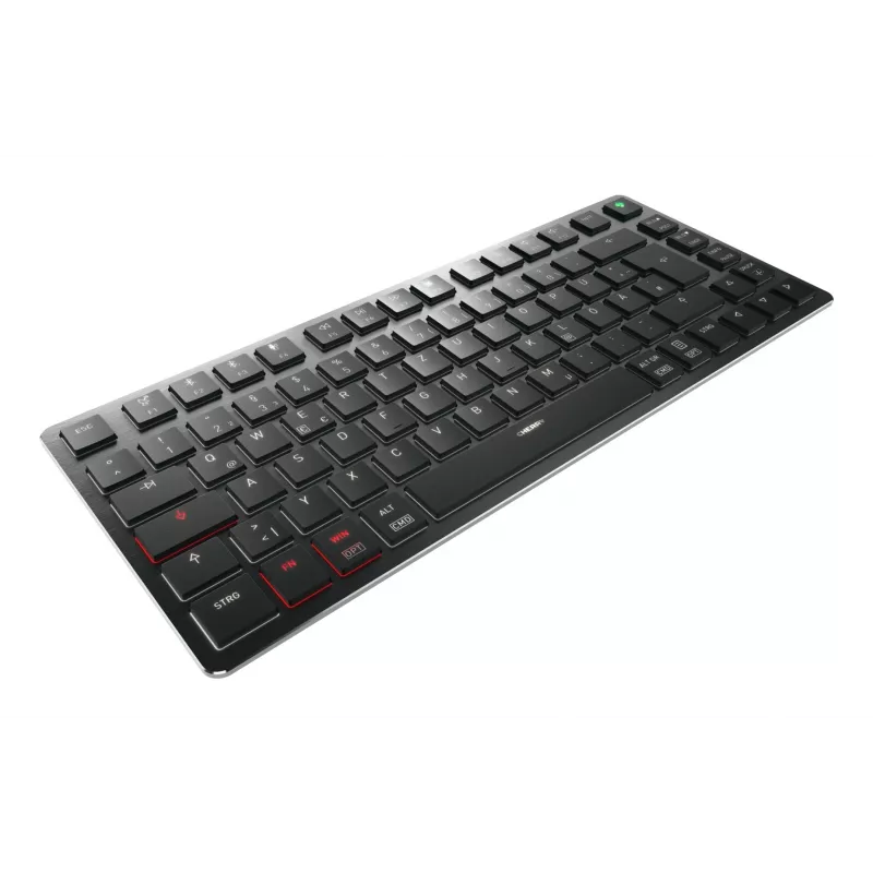 CHERRY KW X ULP 2.0 MINI klaviatūra, 75%, mechaninė, USB / RF belaidė / Bluetooth, QWERTZ vokiškas išdėstymas, juoda