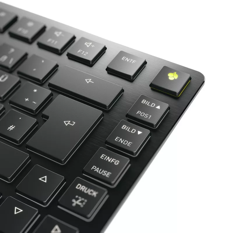 CHERRY KW X ULP 2.0 MINI klaviatūra, 75%, mechaninė, USB / RF belaidė / Bluetooth, QWERTZ vokiškas išdėstymas, juoda