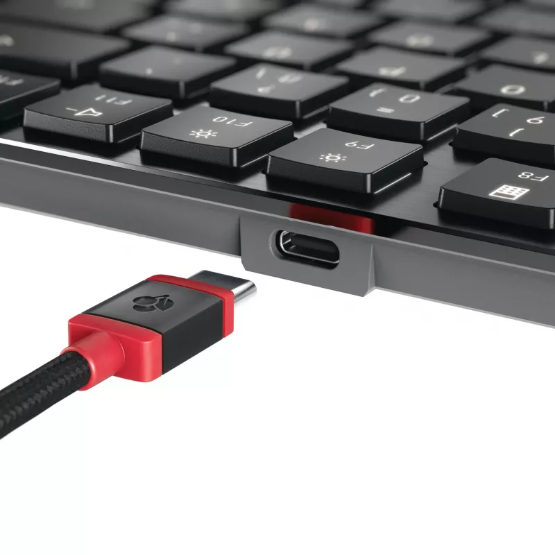 CHERRY KW X ULP 2.0 MINI klaviatūra, 75%, mechaninė, USB / RF belaidė / Bluetooth, QWERTZ vokiškas išdėstymas, juoda