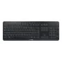 CHERRY Stream Ultimate klaviatūra Home/Office USB + RF Wireless + Bluetooth QWERTZ vokiška Juoda