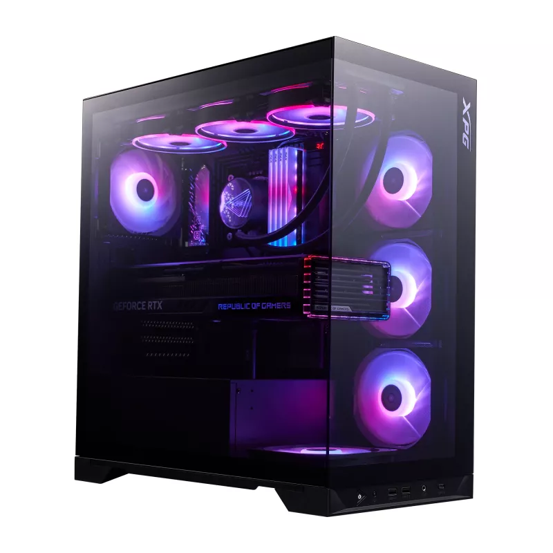 XPG INVADER X BTF MID-TOWER korpusas juodas