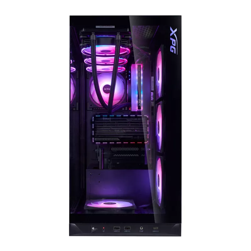 XPG INVADER X BTF MID-TOWER korpusas juodas