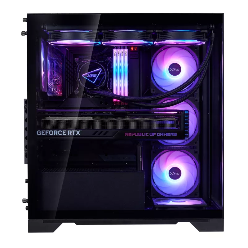 XPG INVADER X BTF MID-TOWER korpusas juodas