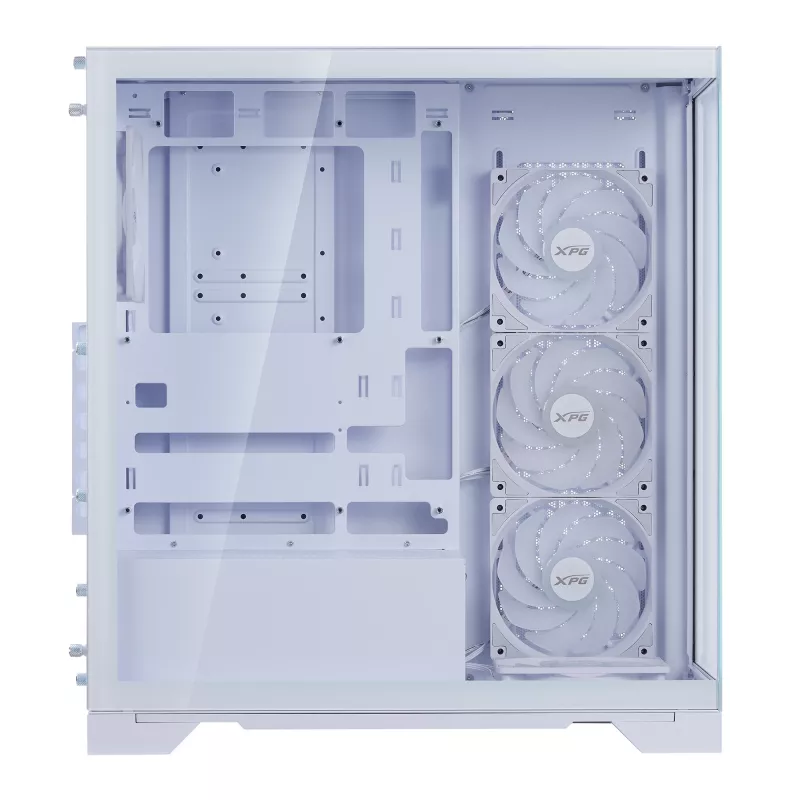 XPG INVADER X BTF MID-TOWER-CASE White, Midi bokštas, PC, Baltas, ATX, micro ATX, Mini-ATX, SPCC, Grūdintas stiklas, 17.5 cm