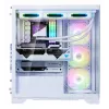 XPG INVADER X BTF MID-TOWER-CASE White, Midi bokštas, PC, Baltas, ATX, micro ATX, Mini-ATX, SPCC, Grūdintas stiklas, 17.5 cm