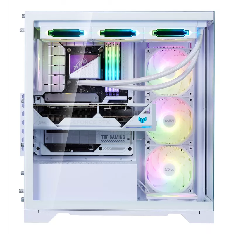 XPG INVADER X BTF MID-TOWER-CASE White, Midi bokštas, PC, Baltas, ATX, micro ATX, Mini-ATX, SPCC, Grūdintas stiklas, 17.5 cm