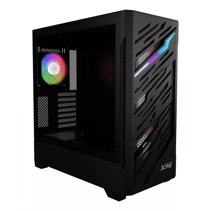 XPG STARKER AIR BTF Mid-Tower Black – Midi korpusas, ATX, EATX, micro ATX, Mini-ITX, SPCC, grūdintas stiklas, žaidimams