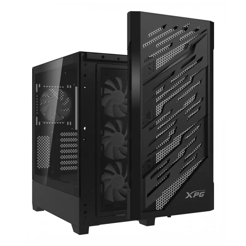 XPG STARKER AIR BTF Mid-Tower Black – Midi korpusas, ATX, EATX, micro ATX, Mini-ITX, SPCC, grūdintas stiklas, žaidimams