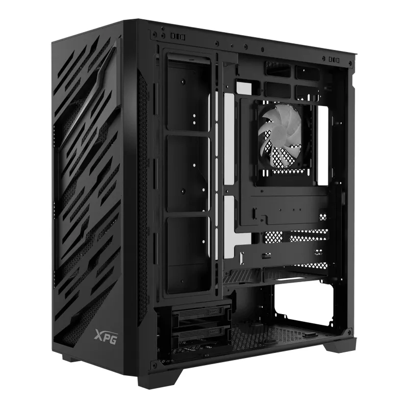 XPG STARKER AIR BTF Mid-Tower Black – Midi korpusas, ATX, EATX, micro ATX, Mini-ITX, SPCC, grūdintas stiklas, žaidimams